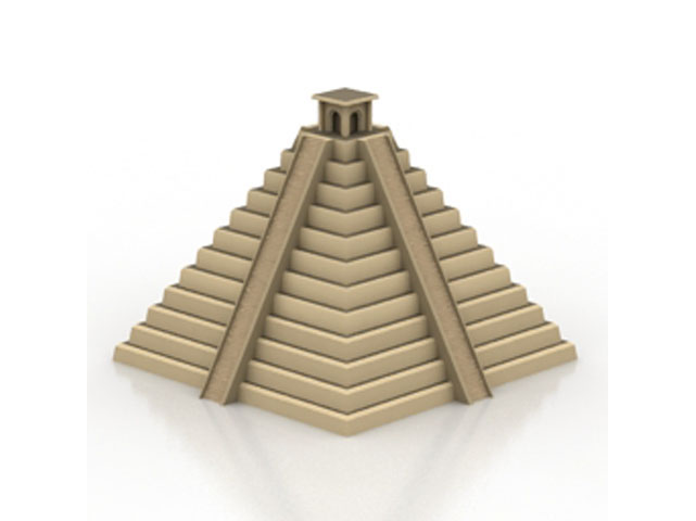 Free Pyramid building 3D model For Architecture 3Ds Max Model Download